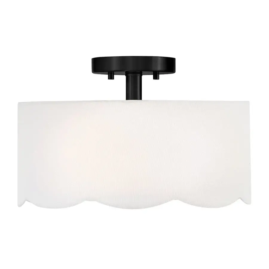 Bliss Medium Semi-Flush Mount in Black - Image 7