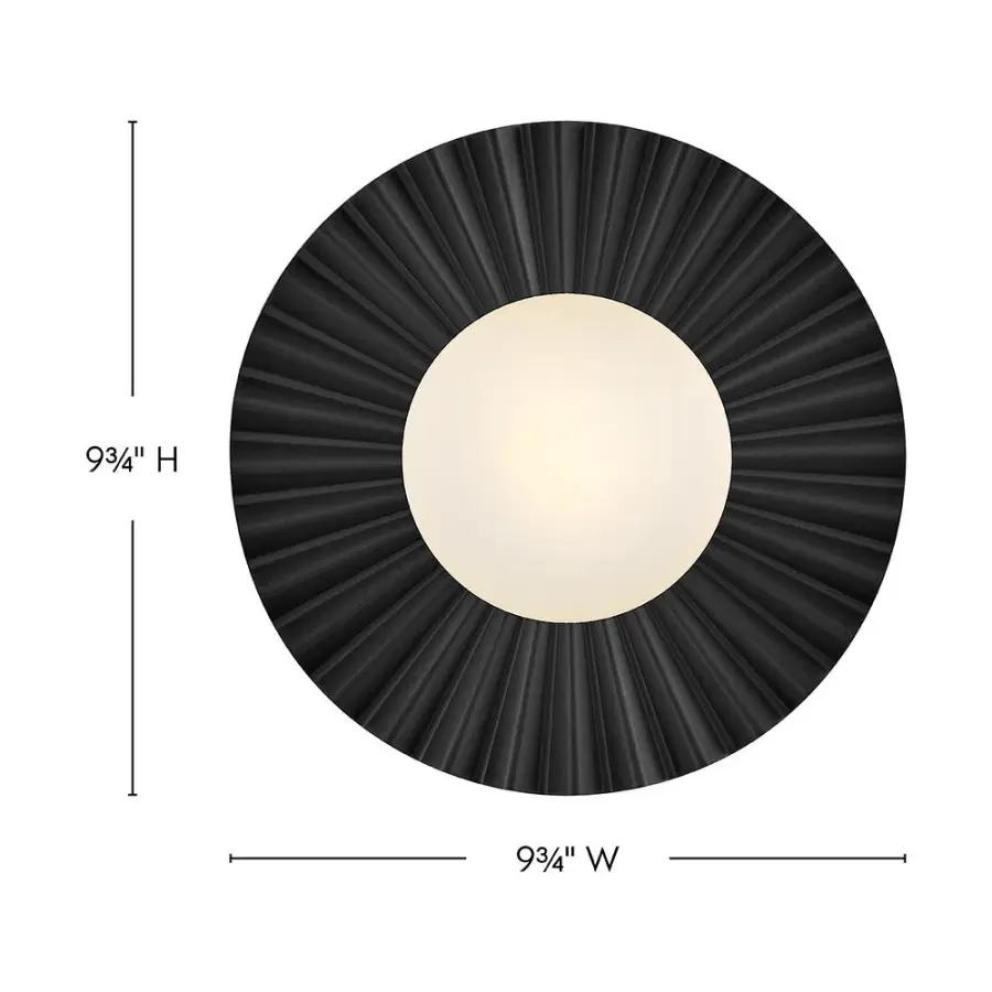 Stevie Small Flush Mount or Sconce in Black - Image 2