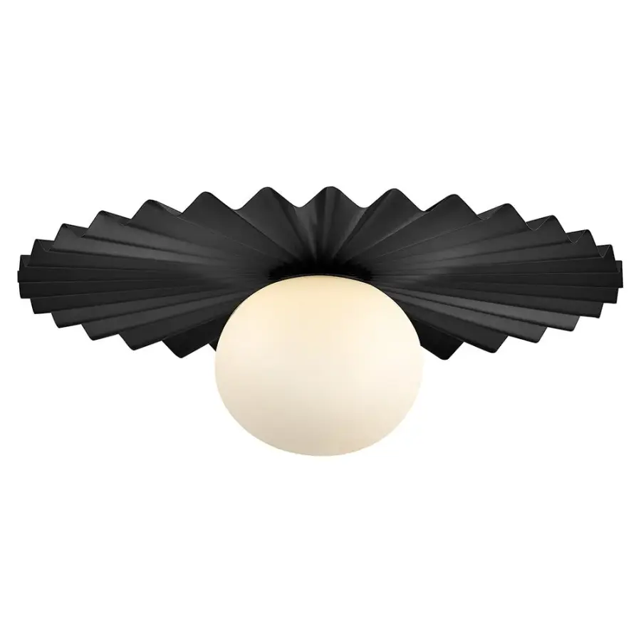 Stevie Medium Flush Mount or Sconce in Black - Image 1