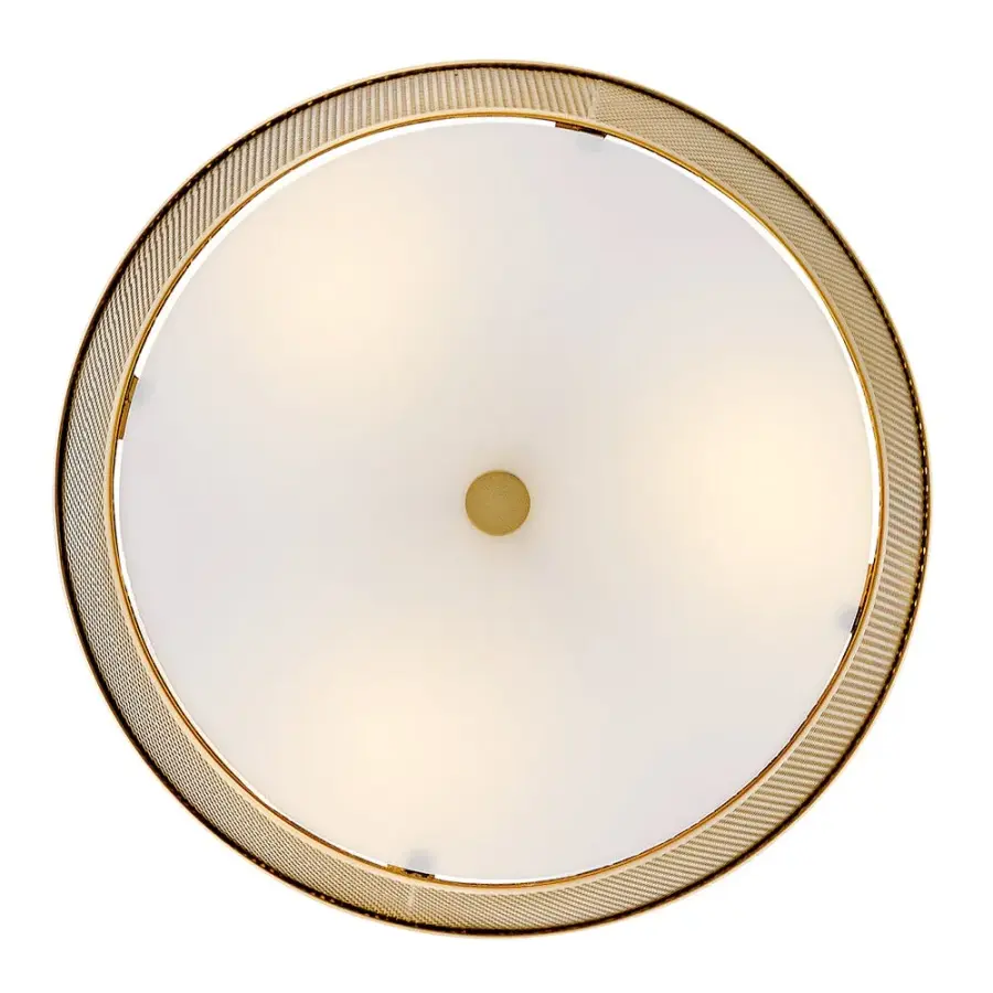 Cash Medium Semi-Flush Mount in Lacquered Brass - Image 6
