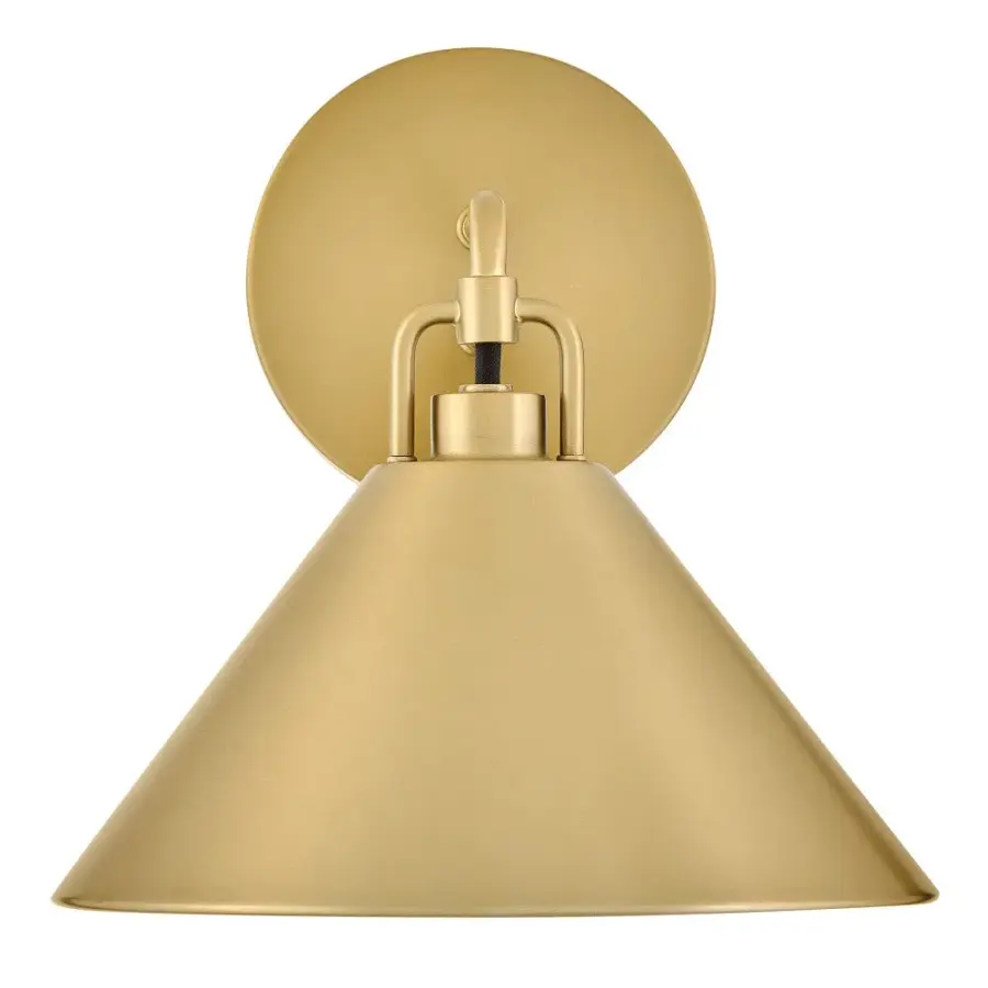Milo Small Single Light Sconce in Lacquered Brass - Image 3