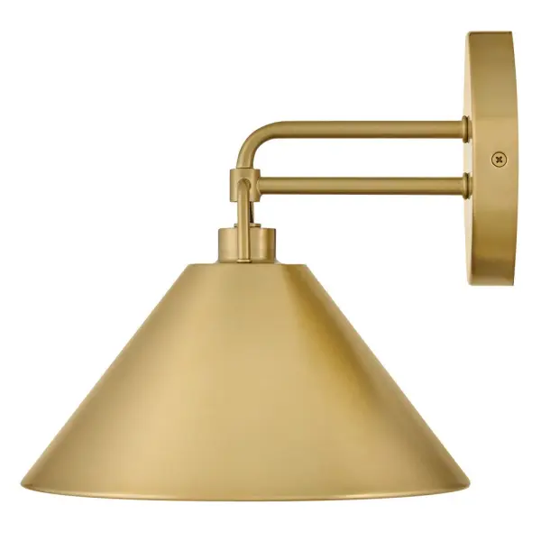 Milo Small Single Light Sconce in Lacquered Brass - Image 4