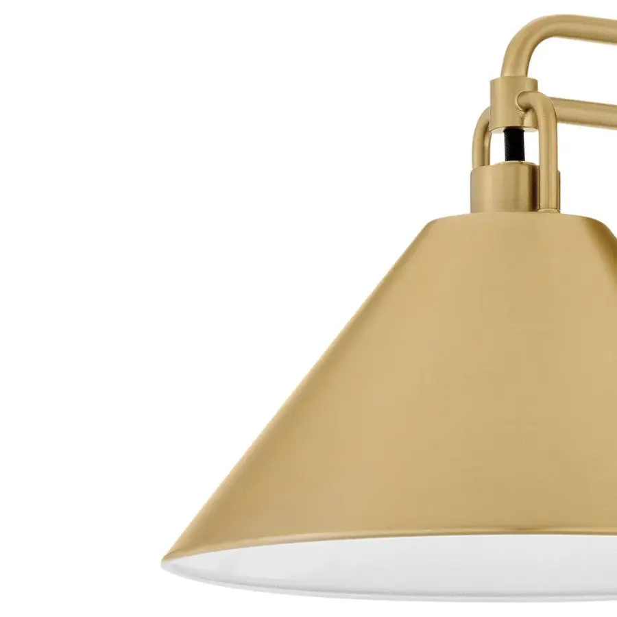 Milo Small Single Light Sconce in Lacquered Brass - Image 6