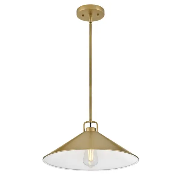 Milo Large Pendant in Lacquered Brass - Image 4