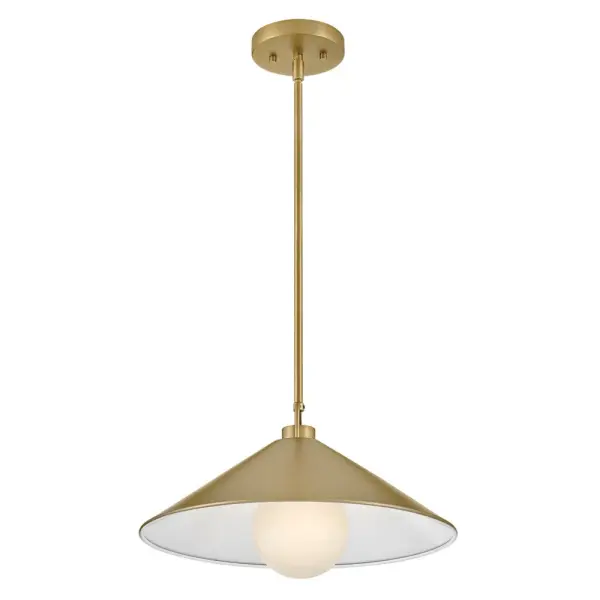 Milo Large Pendant in Lacquered Brass - Image 5
