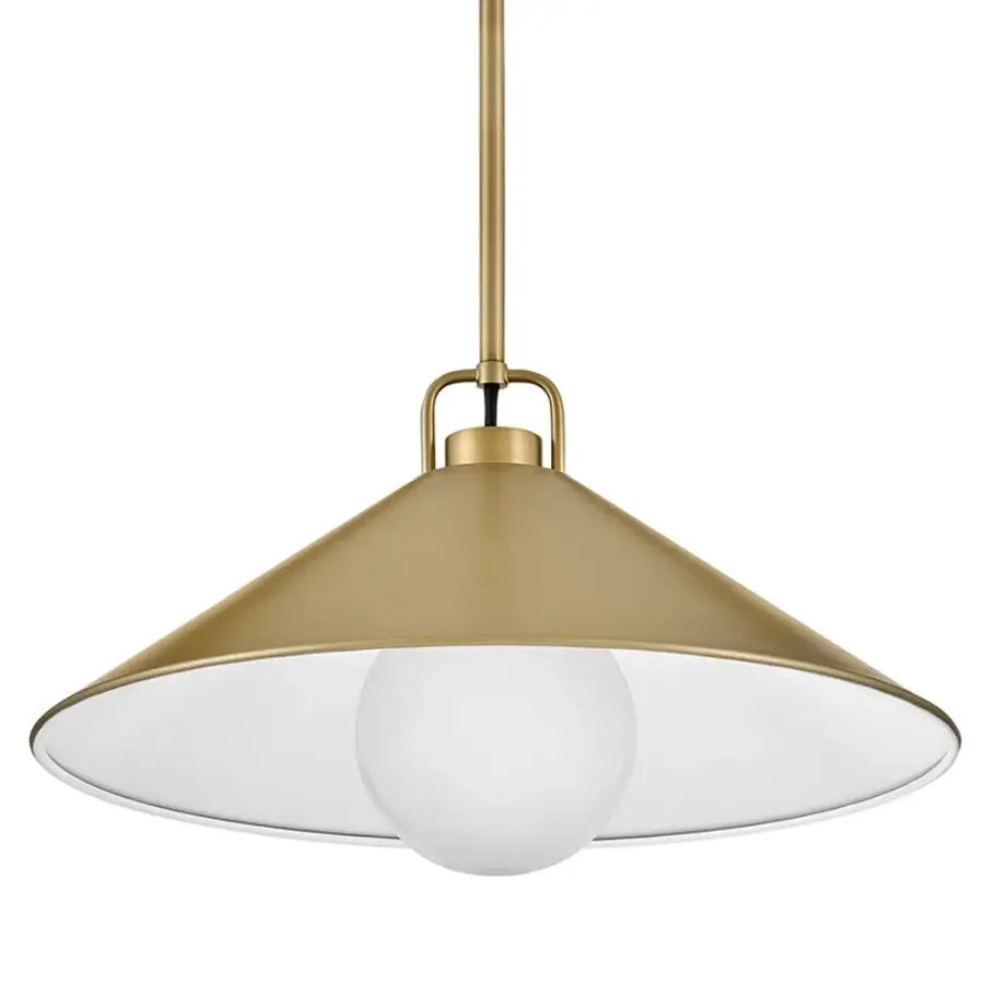 Milo Large Pendant in Lacquered Brass - Image 6