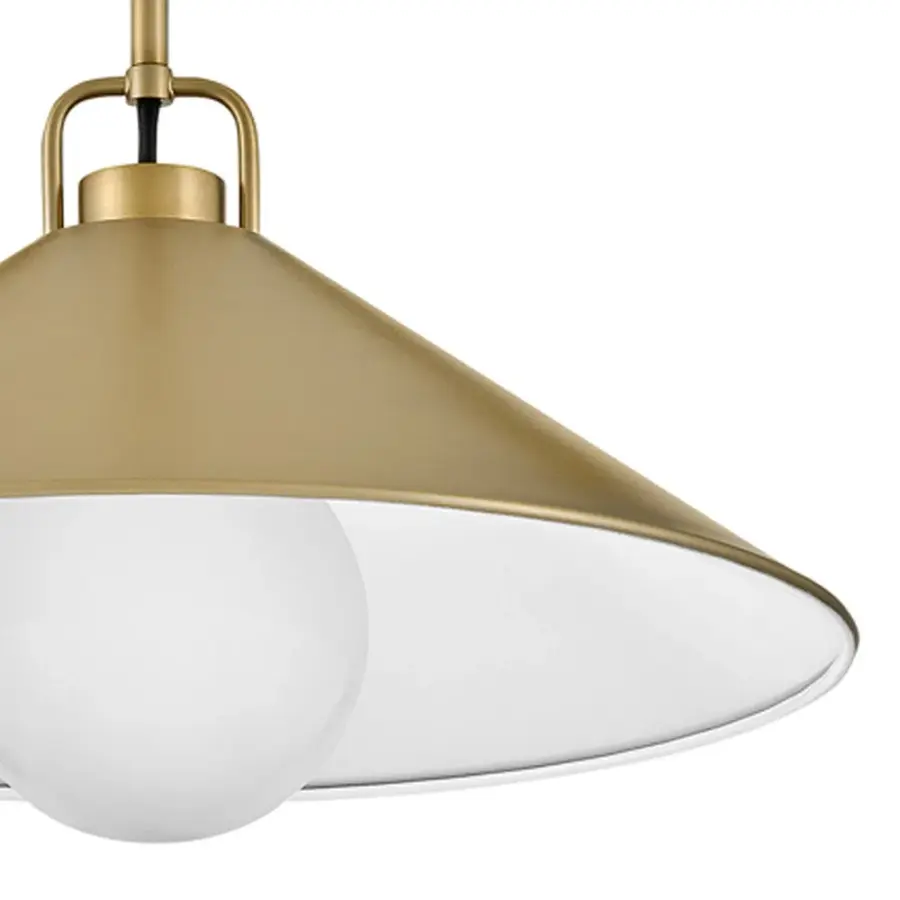 Milo Large Pendant in Lacquered Brass - Image 7