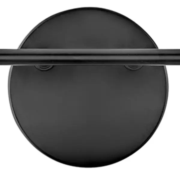 Percy Small Two Light Vanity in Black with Brass - Image 7