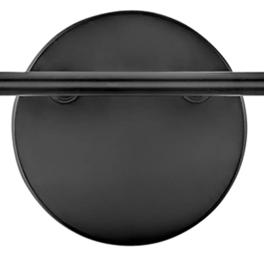 Percy Small Two Light Vanity in Black with Brass - Image 7