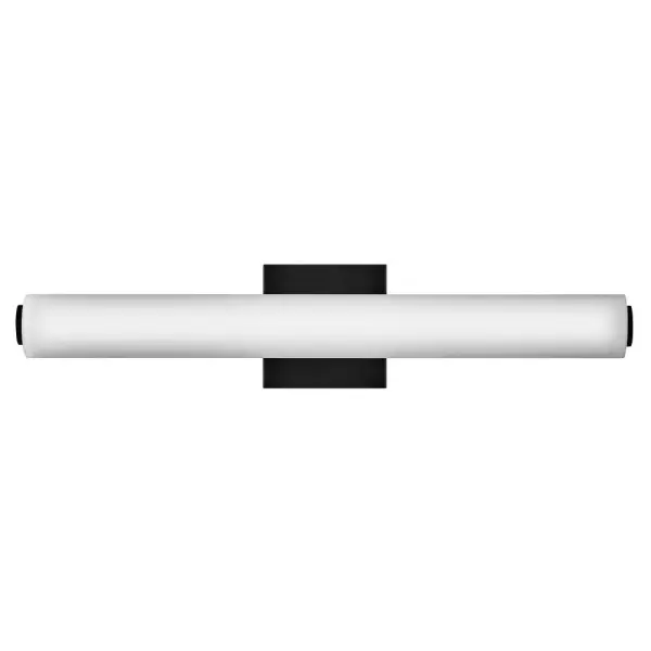 The Marti LED vanity light combines minimalist design with practical functionality. Its etched opal glass diffuses light beautifully while the black finish adds contemporary sophistication to any space.