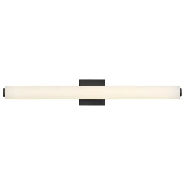 Marti's minimalism delivers supreme versatility. This LED design is a modern marvel, making itself right at home in powder rooms, primary bathrooms or even hallways, casting a happy glow through its etched opal glass. Collection: Marti Finish: Black Glass: Etched White Width: 4.75" Height: 31.75" Length: 3.50" Weight: 3.12 lb Extension from Wall: 3.50" Top to Outlet: 16.00" Canopy: 4.75"x4.75" Bulbs Included Maximum Wattage: 52.00 W Bulb Base: Integrated Light Source: LED Light Output: 4200.00 lm Color Temperature: 3000 K CRI: 92 Dimmable Rated Average Life: 30000 Voltage: 120.00 V Material: Steel Country of Origin: CHINA Safety Listing: C-US Safety Rating: Damp ADA Title 24 LED Spec Sheet Instructions