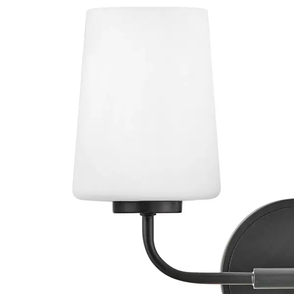 The Kline vanity light delivers understated elegance with its pared-down transitional design. Perfect for modern bathrooms seeking a no-fuss, supremely stylish lighting solution in a compact 14.25-inch width. - alternate view