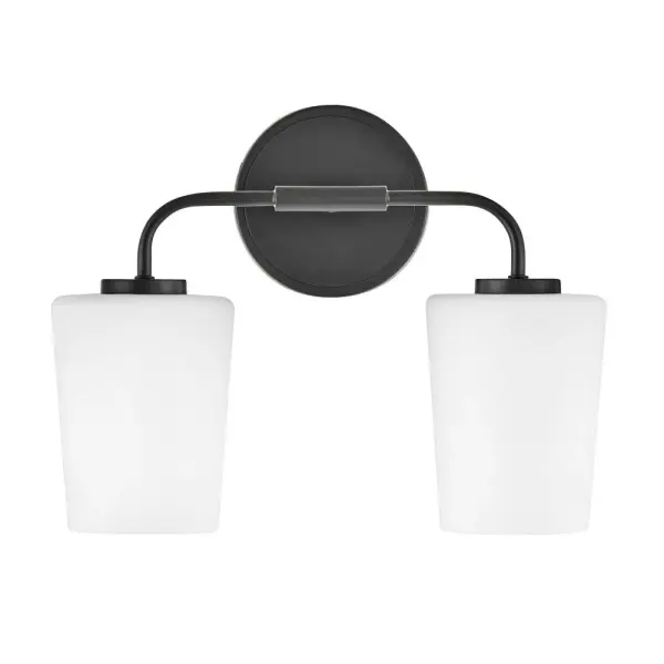 Kline Small Two Light Vanity in Black - Image 4