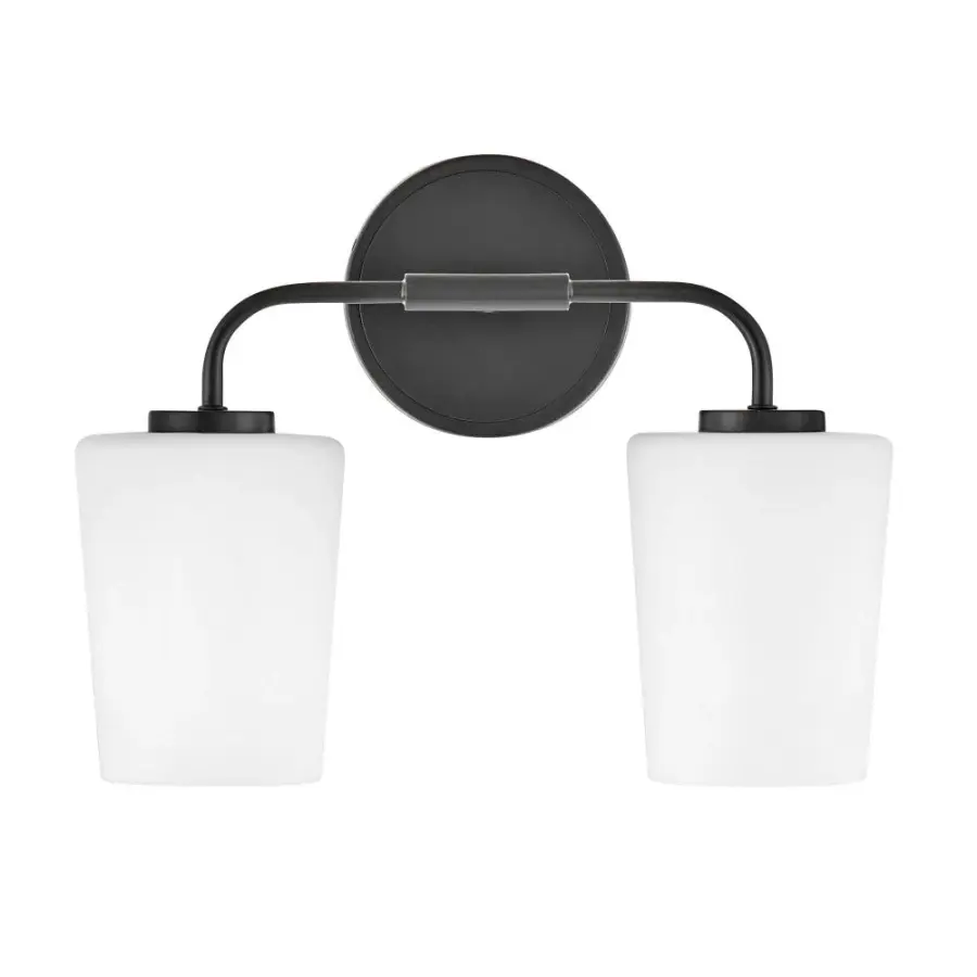 Kline Small Two Light Vanity in Black - Image 4