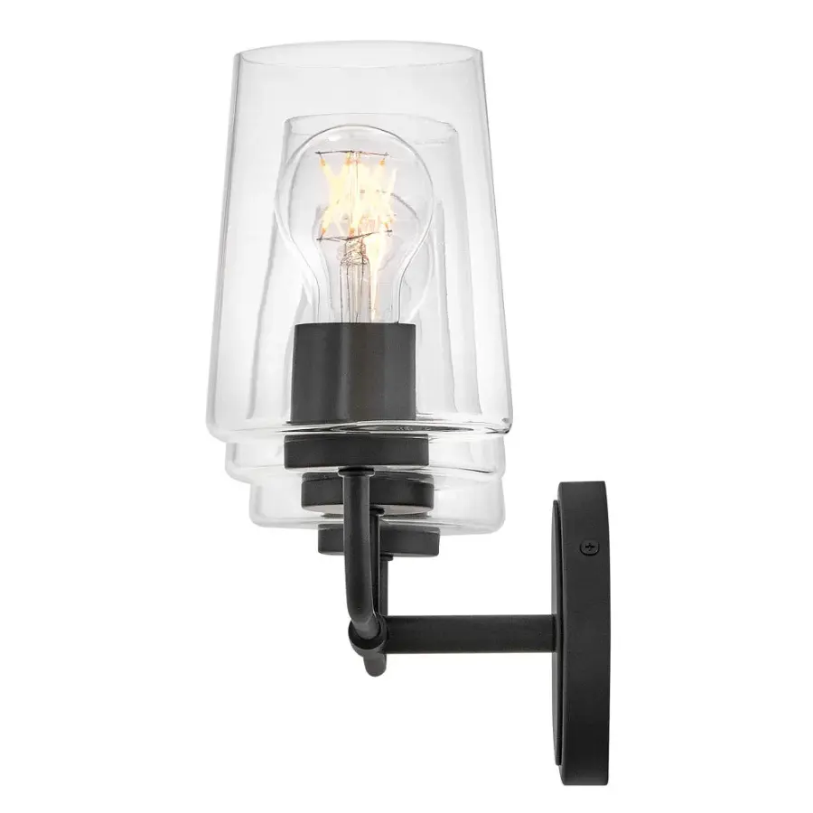 Kline Medium Three Light Vanity in Black - Image 6