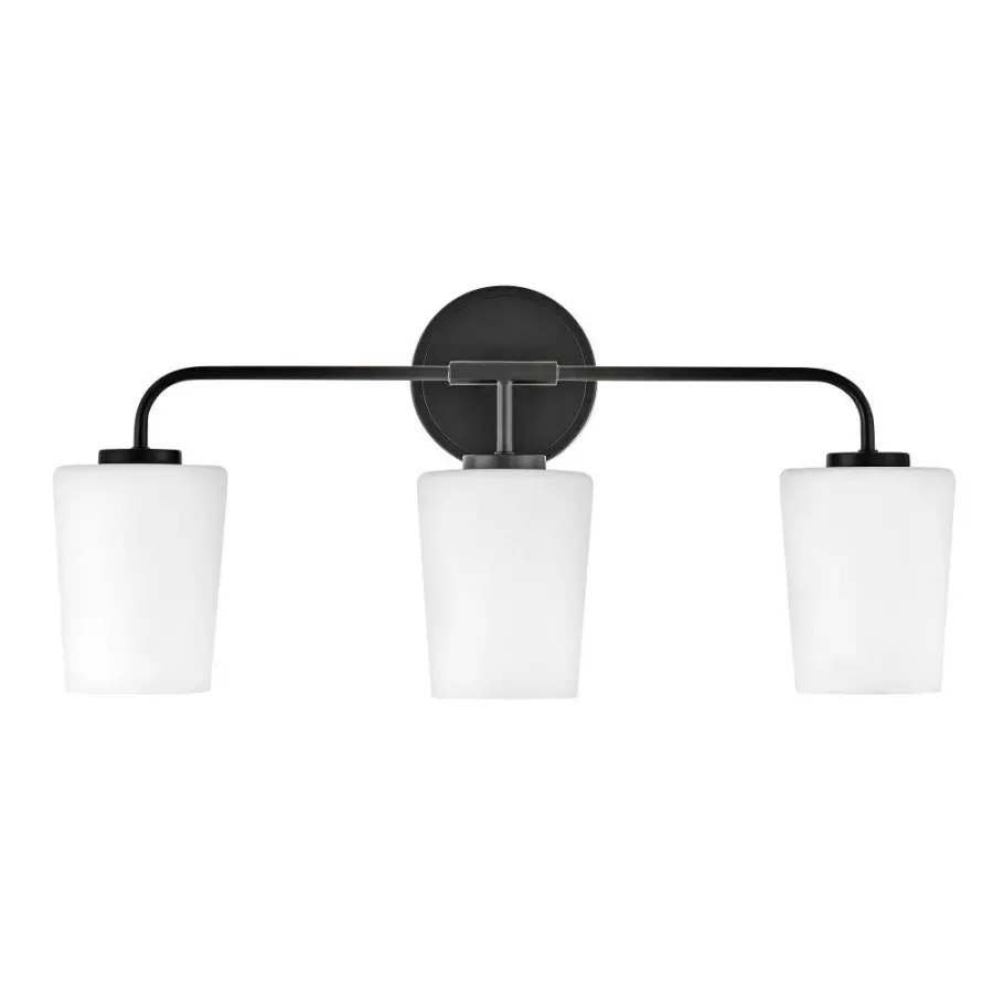 Kline Medium Three Light Vanity in Black - Image 6