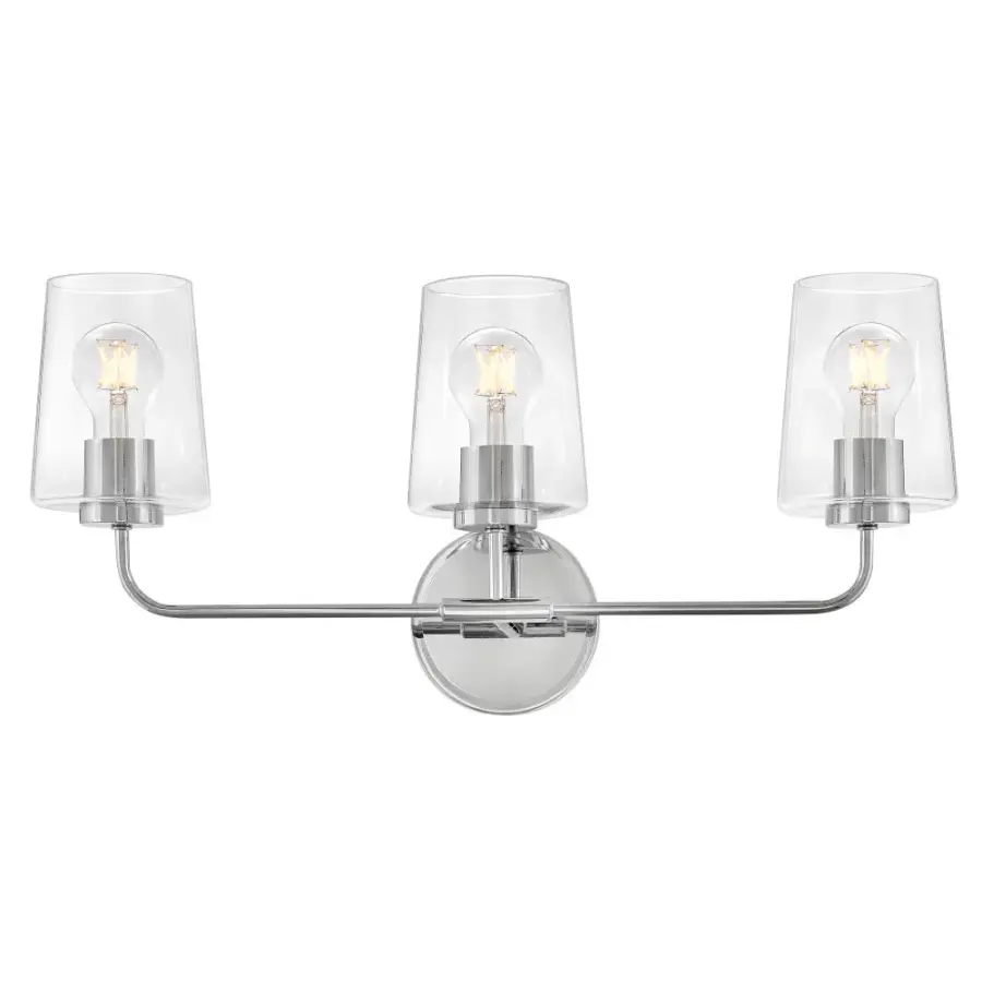 Kline Medium Three Light Vanity in Chrome - Image 1