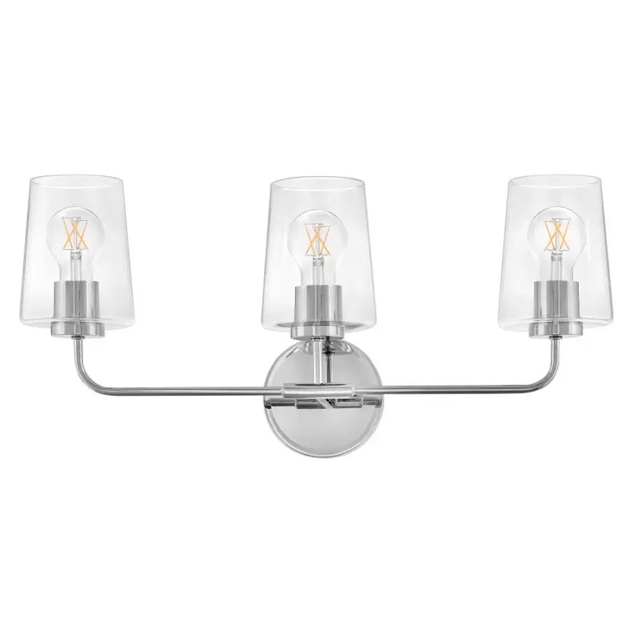 Kline Medium Three Light Vanity in Chrome - Image 3