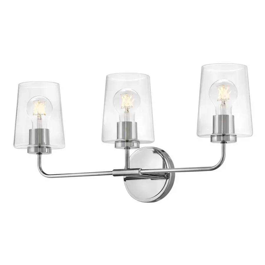 Kline Medium Three Light Vanity in Chrome - Image 4