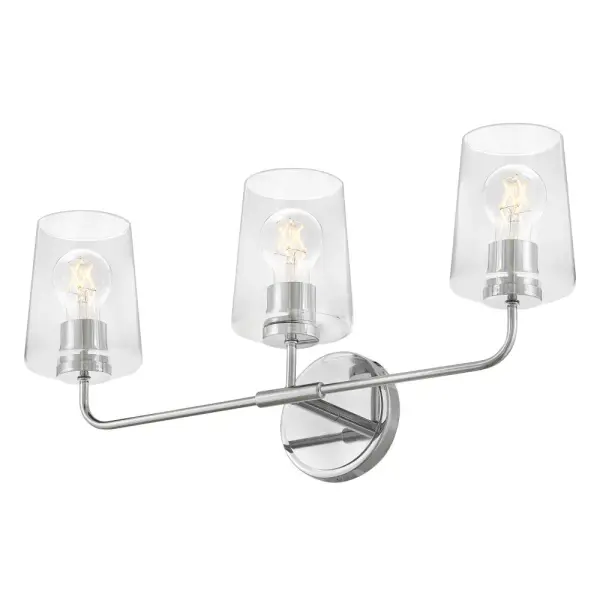 Kline Medium Three Light Vanity in Chrome - Image 5