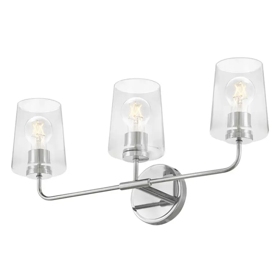 Kline Medium Three Light Vanity in Chrome - Image 5
