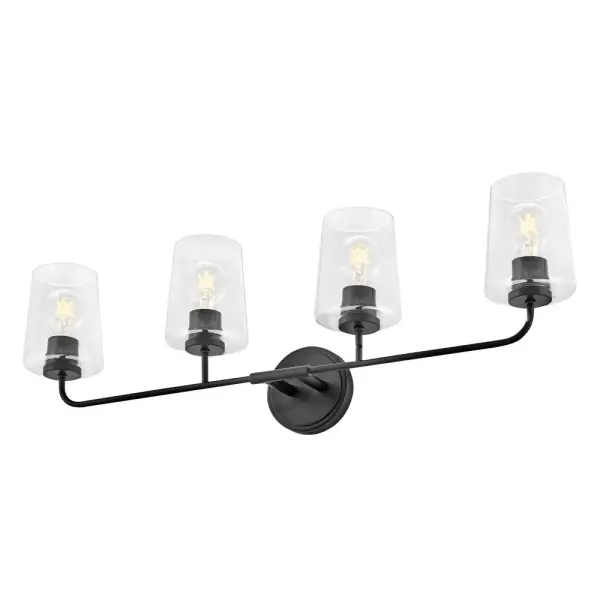 Kline Large Four Light Vanity in Black - Image 4