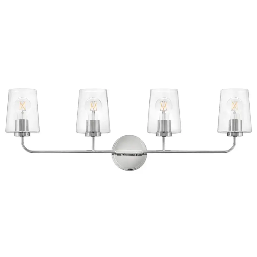 Kline Large Four Light Vanity in Chrome - Image 2