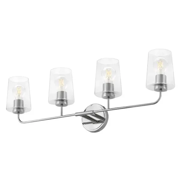 Kline Large Four Light Vanity in Chrome - Image 4