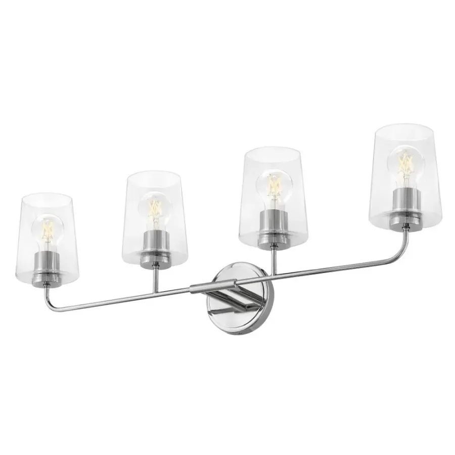 Kline Large Four Light Vanity in Chrome - Image 4