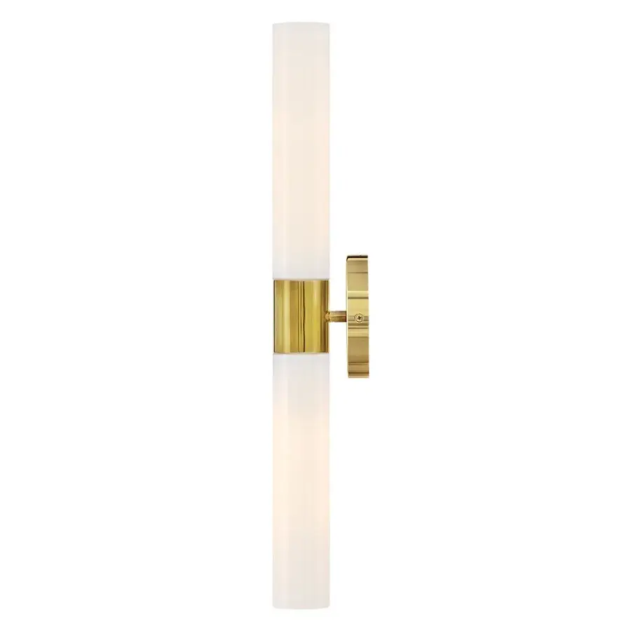 Shea Large Two Light Vanity in Bright Brass - Image 6