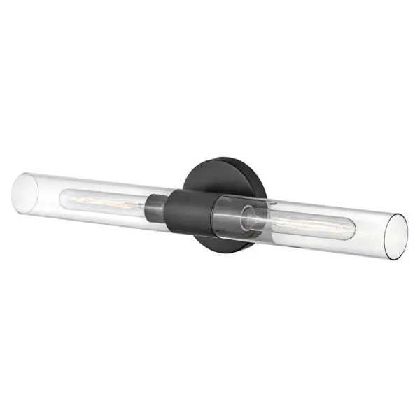 Shea Large Two Light Vanity in Black - Image 3