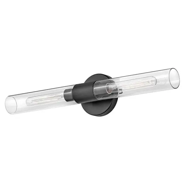 Shea Large Two Light Vanity in Black - Image 4