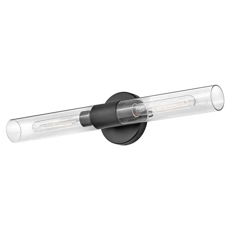 Shea Large Two Light Vanity in Black - Image 4