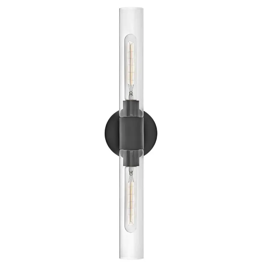 Shea Large Two Light Vanity in Black - Image 7