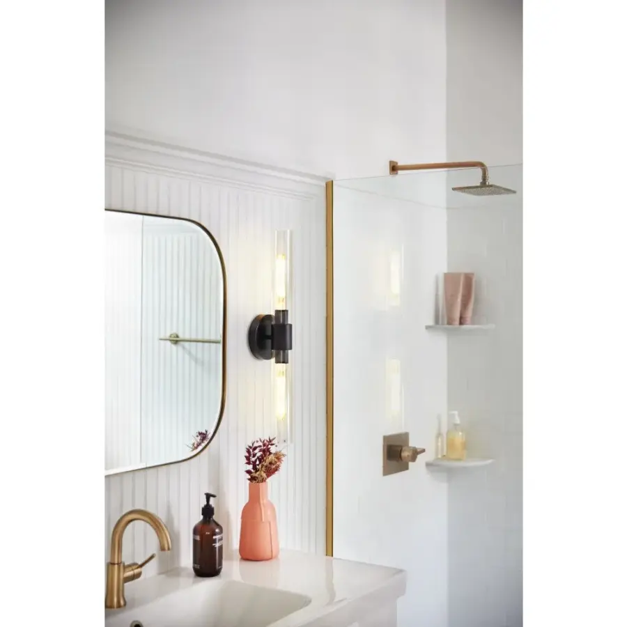 Shea Large Two Light Vanity in Black - Image 8