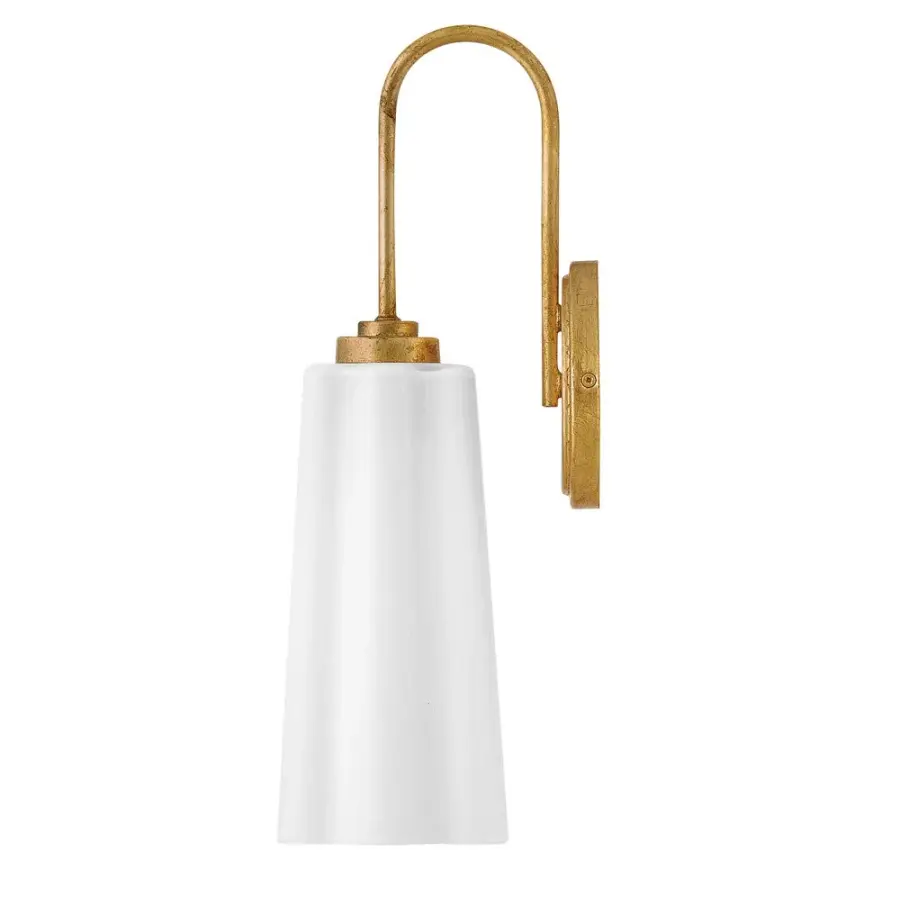 Honey Single Light Vanity in Distressed Brass - Image 4