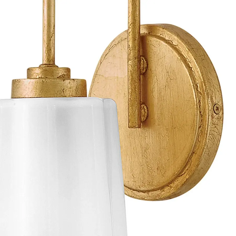 Honey Single Light Vanity in Distressed Brass - Image 5