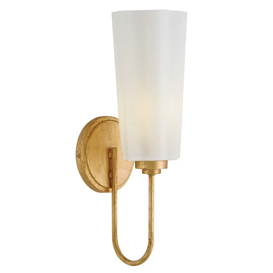 Honey Single Light Vanity in Distressed Brass - Image 7