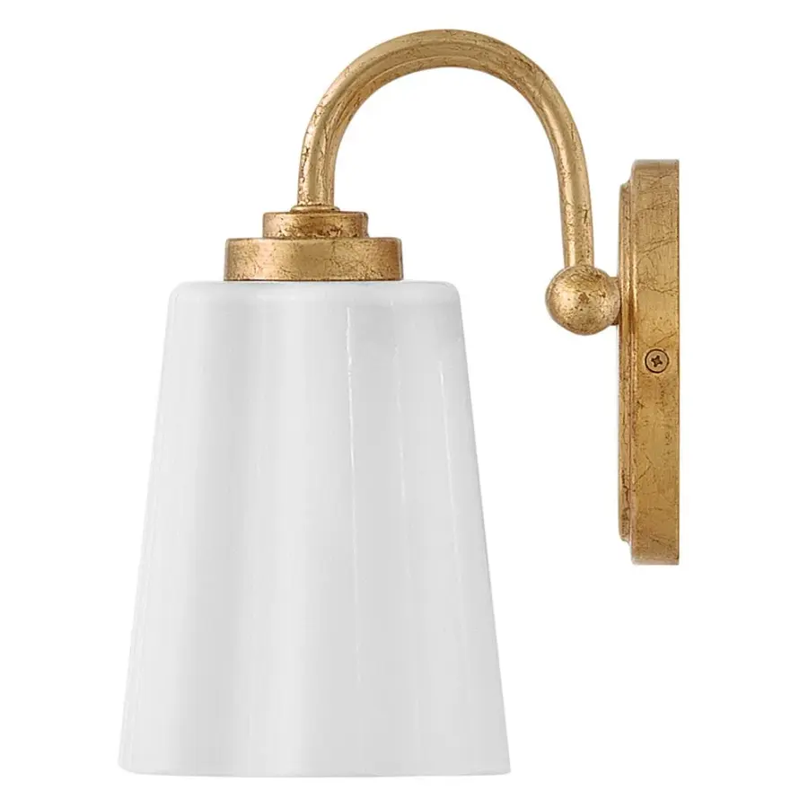 Honey Small Two Light Vanity in Distressed Brass - Image 6