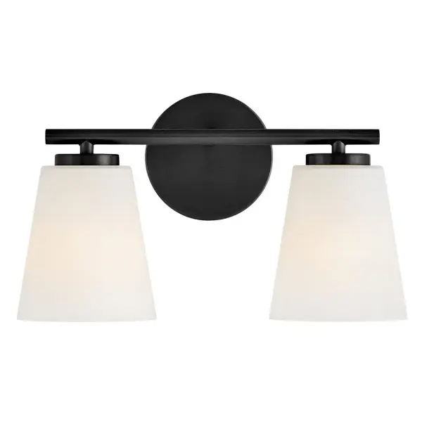 Bri Small Two Light Vanity in Black - Image 5