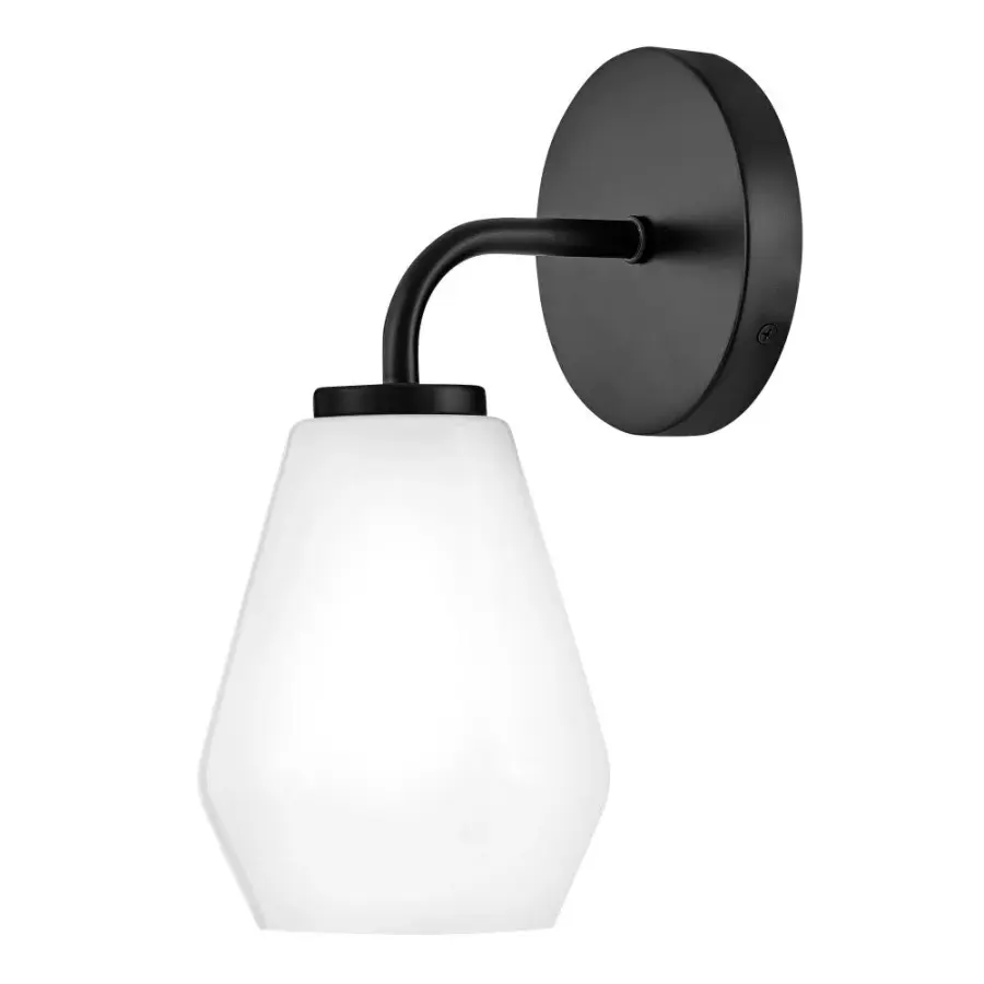 Gio Medium Single Light Vanity in Black - Image 1