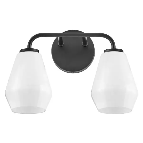 Gio Small Two Light Vanity in Black - Image 3