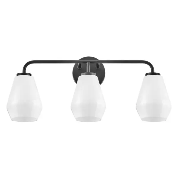 Gio Medium Three Light Vanity in Black - Image 3