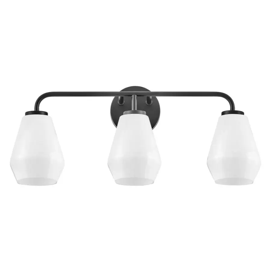 Gio Medium Three Light Vanity in Black - Image 3