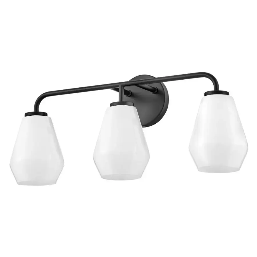 Gio Medium Three Light Vanity in Black - Image 4