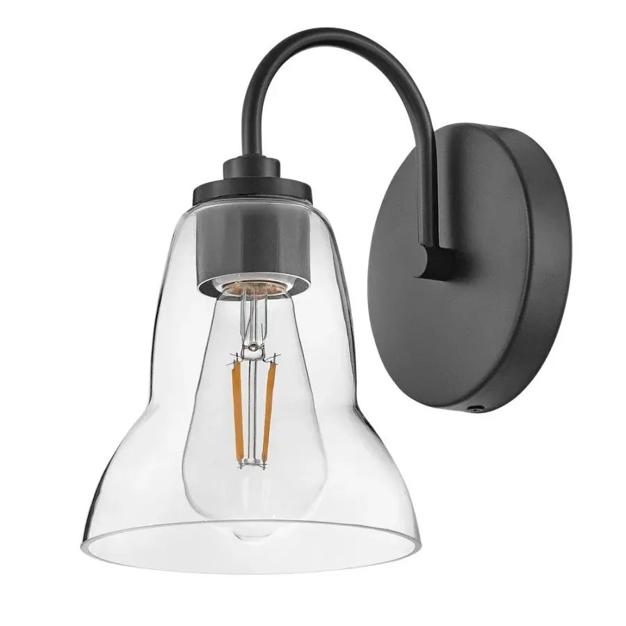 Vera Small Single Light Vanity in Black - Image 3