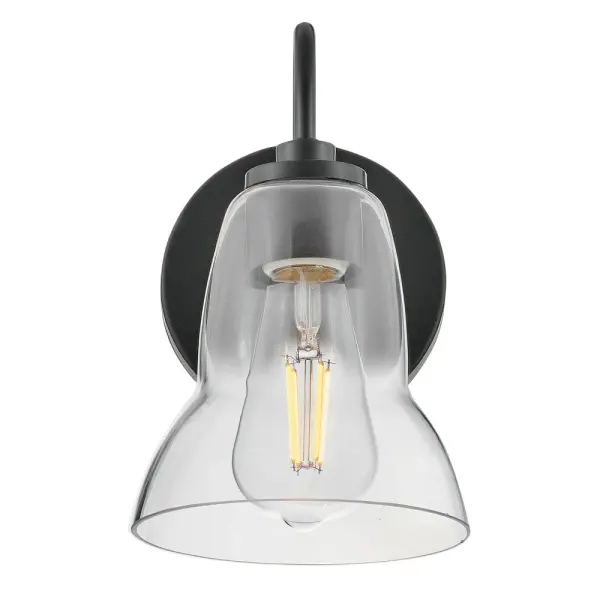Vera Small Single Light Vanity in Black - Image 4