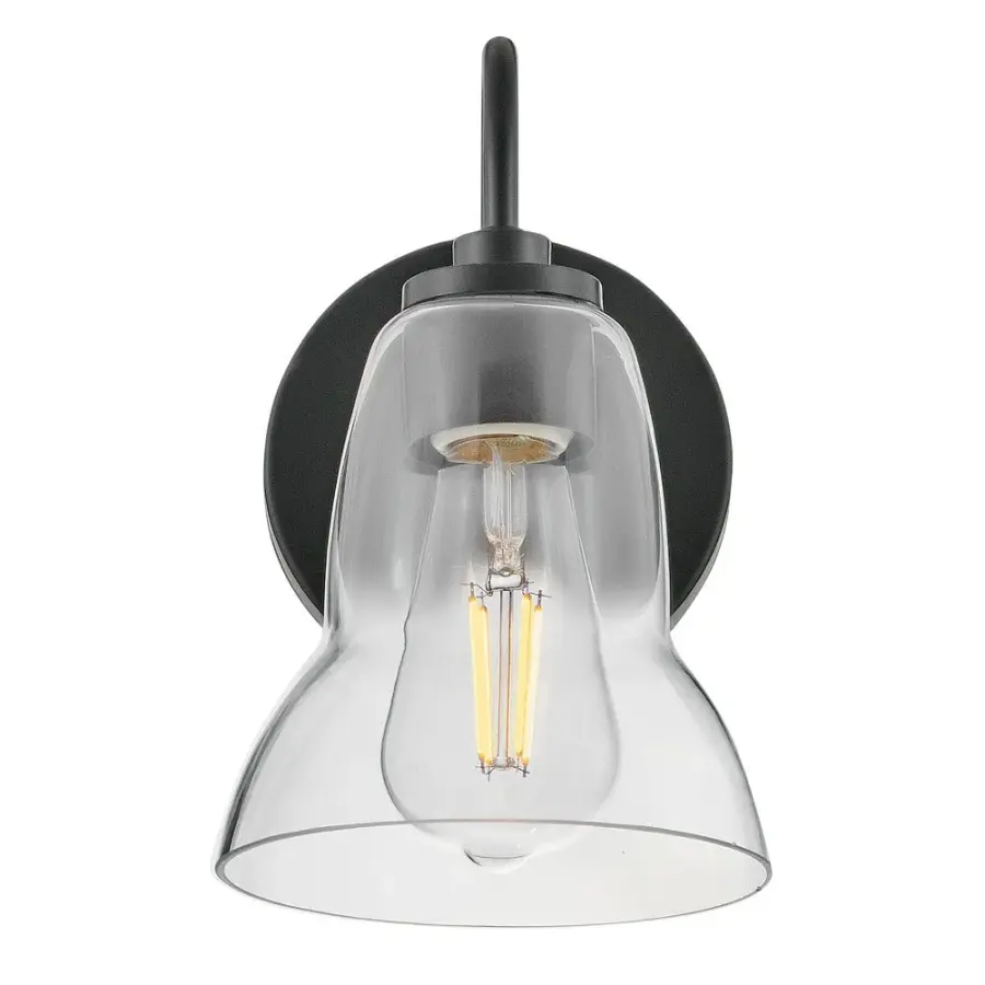 Vera Small Single Light Vanity in Black - Image 4