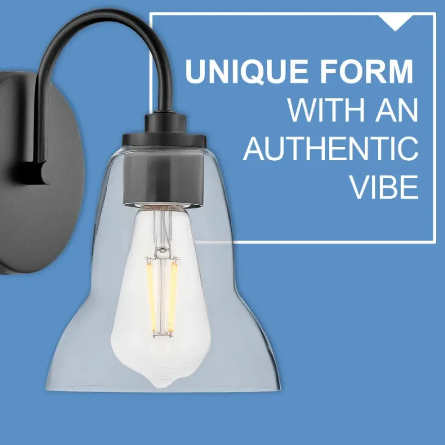 Vera Small Single Light Vanity in Black - Image 6