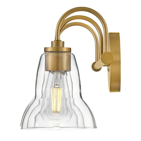 Vera Medium Three Light Vanity in Lacquered Brass - Image 5